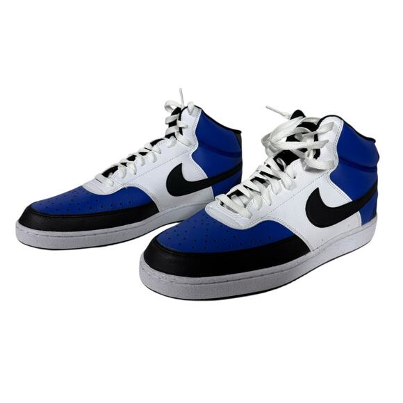 Nike Court Vision Mid Next White/Royal/Black Size 13 - Picture 1 of 5